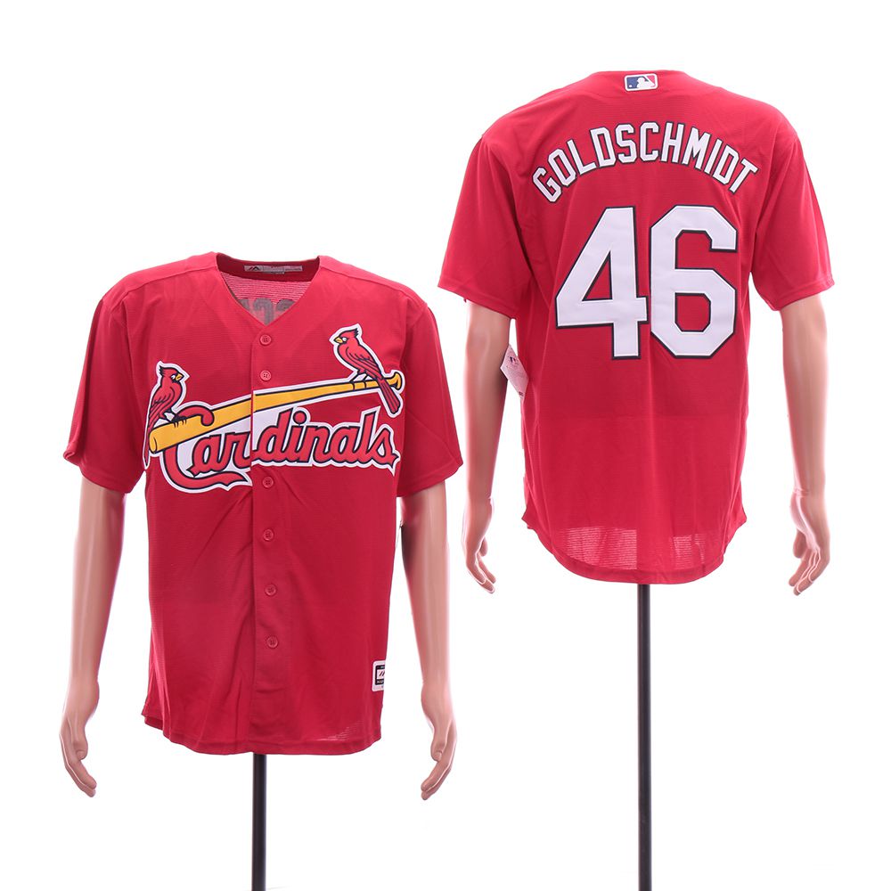 Men St.Louis Cardinals 46 Goloschmidt Red Game MLB Jerseys